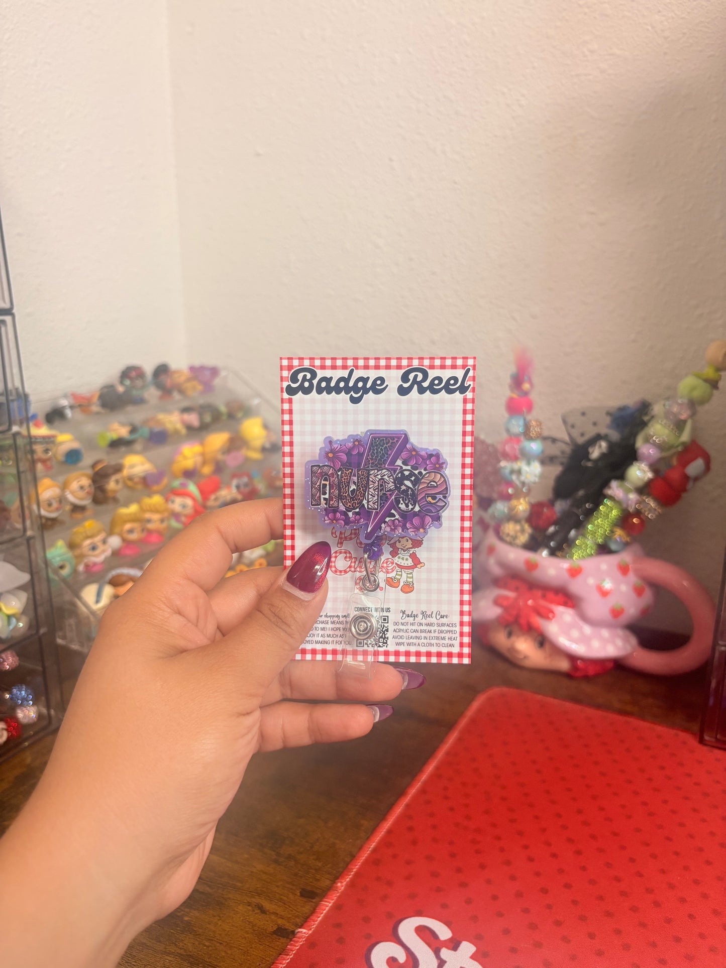 Nurse - purple patchwork